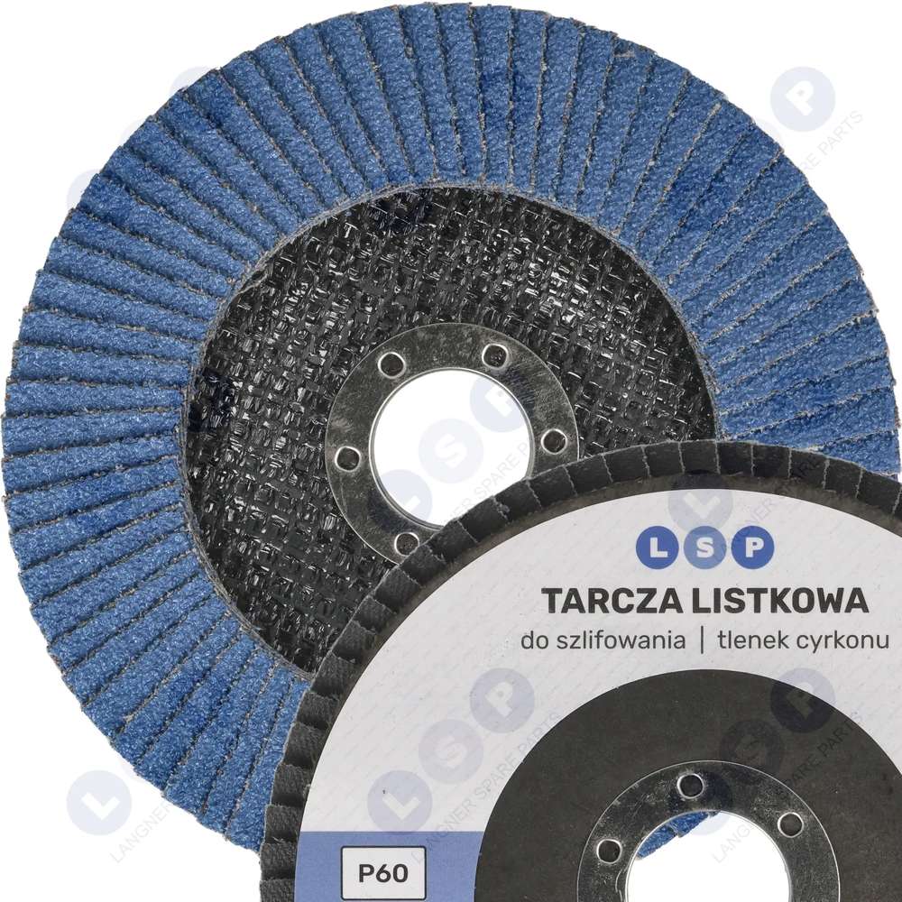 Lamelový kotúč 125 zirkónových lamiel na brúsenie P60